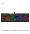 TECLADO GENIUS GX SCORPION K12 GAMING RGB LED MECHANICAL USB AI BROWN SWITCH BLACK (31310057401)