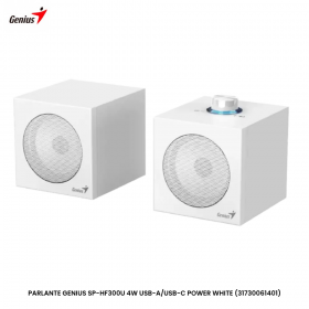 PARLANTE GENIUS SP-HF300U 4W USB-A/USB-C POWER WHITE (31730061401)