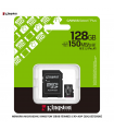 MEMORIA MICROSDHC KINGSTON 128GB 150MB/S C10+ADP (SDCS3/128GB)