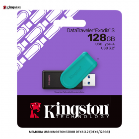 MEMORIA USB KINGSTON 128GB DTXS 3.2 (DTXS/128GB)