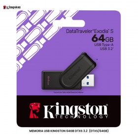 MEMORIA USB KINGSTON 64GB DTXS 3.2  (DTXS/64GB)