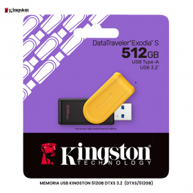 MEMORIA USB KINGSTON 512GB DTXS 3.2  (DTXS/512GB)