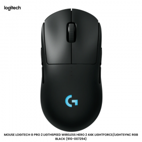 MOUSE LOGITECH G PRO 2 LIGTHSPEED WIRELESS HERO 2 44K LIGHTFORCE/LIGHTSYNC RGB BLACK (910-007294)