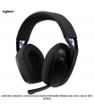 AUDIFONO C/MICROF. LOGITECH G321 22H/LIGHTSPEED/BT/40MM/CABLE USB-C BLACK (981-001562)