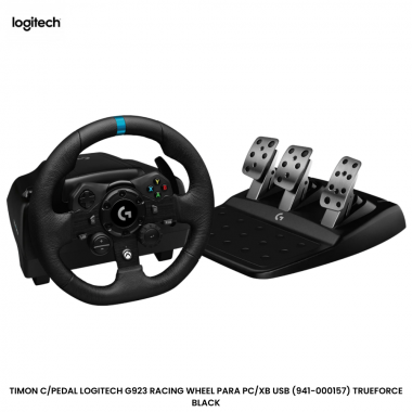 TIMON C/PEDAL LOGITECH G923 RACING WHEEL PARA PC/XB USB (941-000157) TRUEFORCE BLACK