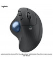 MOUSE LOGITECH ERGO M575S TRACKBALL SILENT WIRELESS BOLT/BLUETOOTH USB-A BLACK (910-007031)