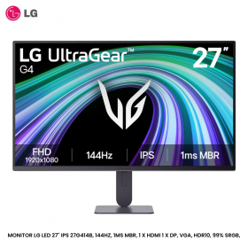 MONITOR LG LED 27" IPS 27G414B, 144HZ, 1MS MBR, 1 X HDMI 1 X DP, VGA, HDR10, 99% SRGB,