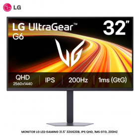 MONITOR LG LED GAMING 31.5" 32G620B, IPS QHD, 1MS GTG, 200HZ