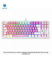 TECLADO MECANICO TKL ANTRYX CHROME STORM MK840 PINK, RED SWITCH (AMK-CS840PRE-SP)