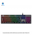 TECLADO MECANICO ANTRYX MK760L BLACK, BLUE SWITCH (AMK-760LKBL-SP)