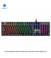 TECLADO MECANICO ANTRYX MK760L BLACK, RED SWITCH (AMK-760LKRE-SP)
