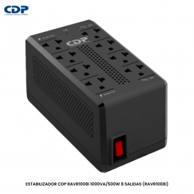 ESTABILIZADOR CDP RAVR1008I 1000VA/500W 8 SALIDAS (RAVR1008I)