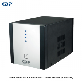 ESTABILIZADOR CDP R-AVR3008I 3000VA/1500W 8 SALIDAS (R-AVR3008I)
