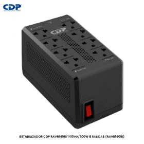 ESTABILIZADOR CDP RAVR1408I 1410VA/700W 8 SALIDAS (RAVR1408I)