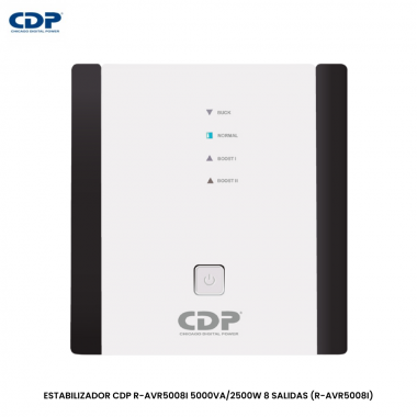 ESTABILIZADOR CDP R-AVR5008I 5000VA/2500W 8 SALIDAS (R-AVR5008I)