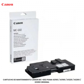 CARTUCHO DE MANTENIMIENTO CANON MC-G02 PIXMA G2160 / G3160 / G1220 / G2260 / G3260 ORIGINAL
