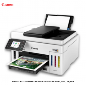 IMPRESORA CANON MAXIFY GX6110 MULTIFUNCIONAL, WIFI, LAN, USB