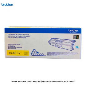 TONER BROTHER TN411Y YELLOW (MFC8900CDW) 3000MIL PAG APROX