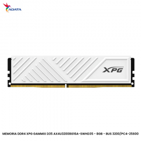 MEMORIA DDR4 XPG GAMMIX D35 AX4U32008G16A-SWHD35 - 8GB - BUS 3200/PC4-25600