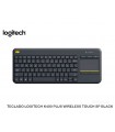 TECLADO LOGITECH K400 PLUS WIRELESS TOUCH SP BLACK