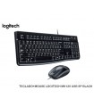 TECLADO+MOUSE LOGITECH MK120 USB SP BLACK