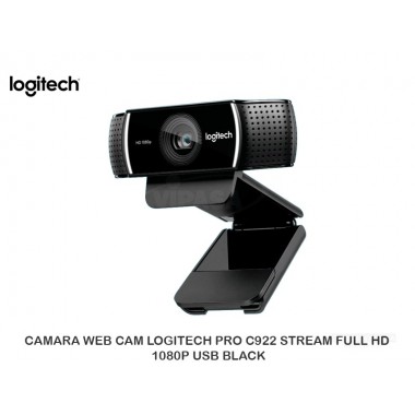 CAMARA WEB CAM LOGITECH PRO C922 STREAM FULL HD 1080P USB BLACK