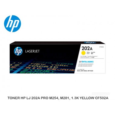 TONER HP LJ 202A PRO M254, M281, 1.3K YELLOW CF502A