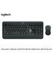 TECLADO+MOUSE LOGITECH MK540 WIRELESS USB SP BLACK 920-008673