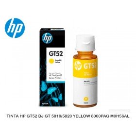 TINTA HP GT52 DJ GT 5810/5820 YELLOW 8000PAG M0H56AL