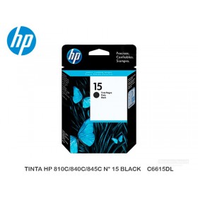 TINTA HP 810C/840C/845C N° 15 BLACK    C6615DL