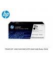 TONER HP 1000/1020/3000 CRTG Q2612AD DUAL PACK