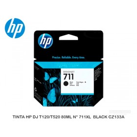 TINTA HP DJ T120/T520 80ML N° 711XL  BLACK CZ133A