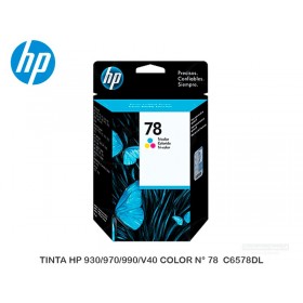 TINTA HP 930/970/990/V40 COLOR N° 78  C6578DL